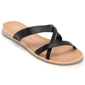 Dolce Vita Black and Tan Nebi Sandal Size 9